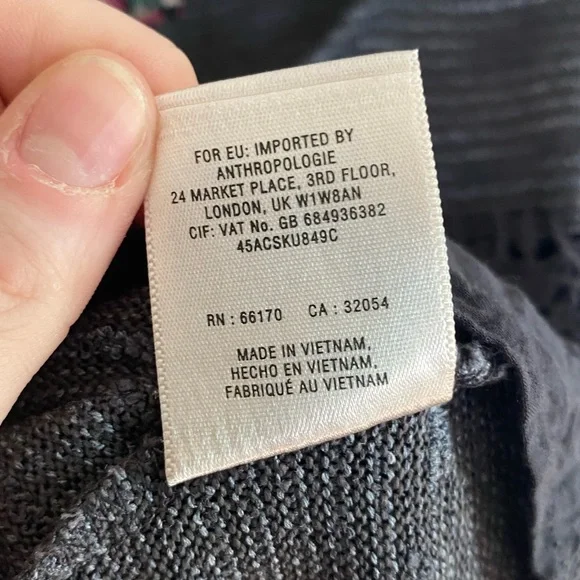 Meadow Rue | Medium Purple/Dark Grey‎ Detailed Lacey Top - Picture 5 of 6